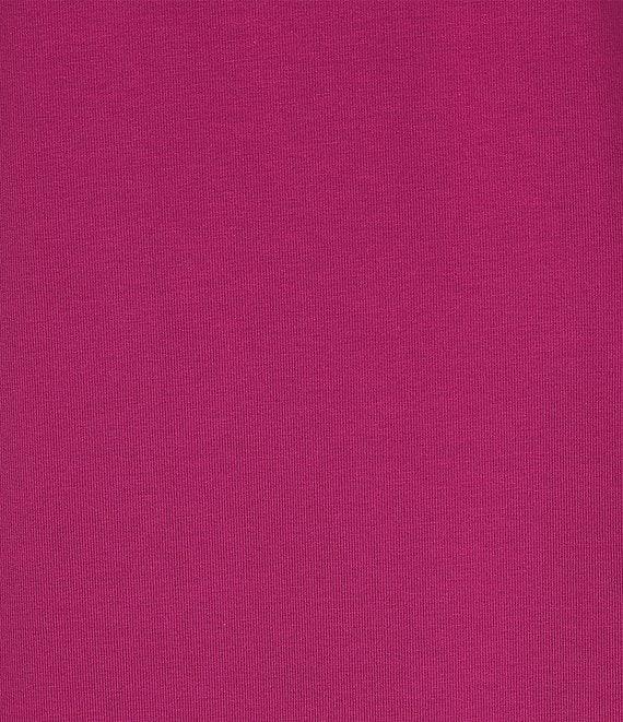 Eileen Fisher Organic Cotton Blend Stretch Jersey Round Neck Short Sleeve Top Product Image