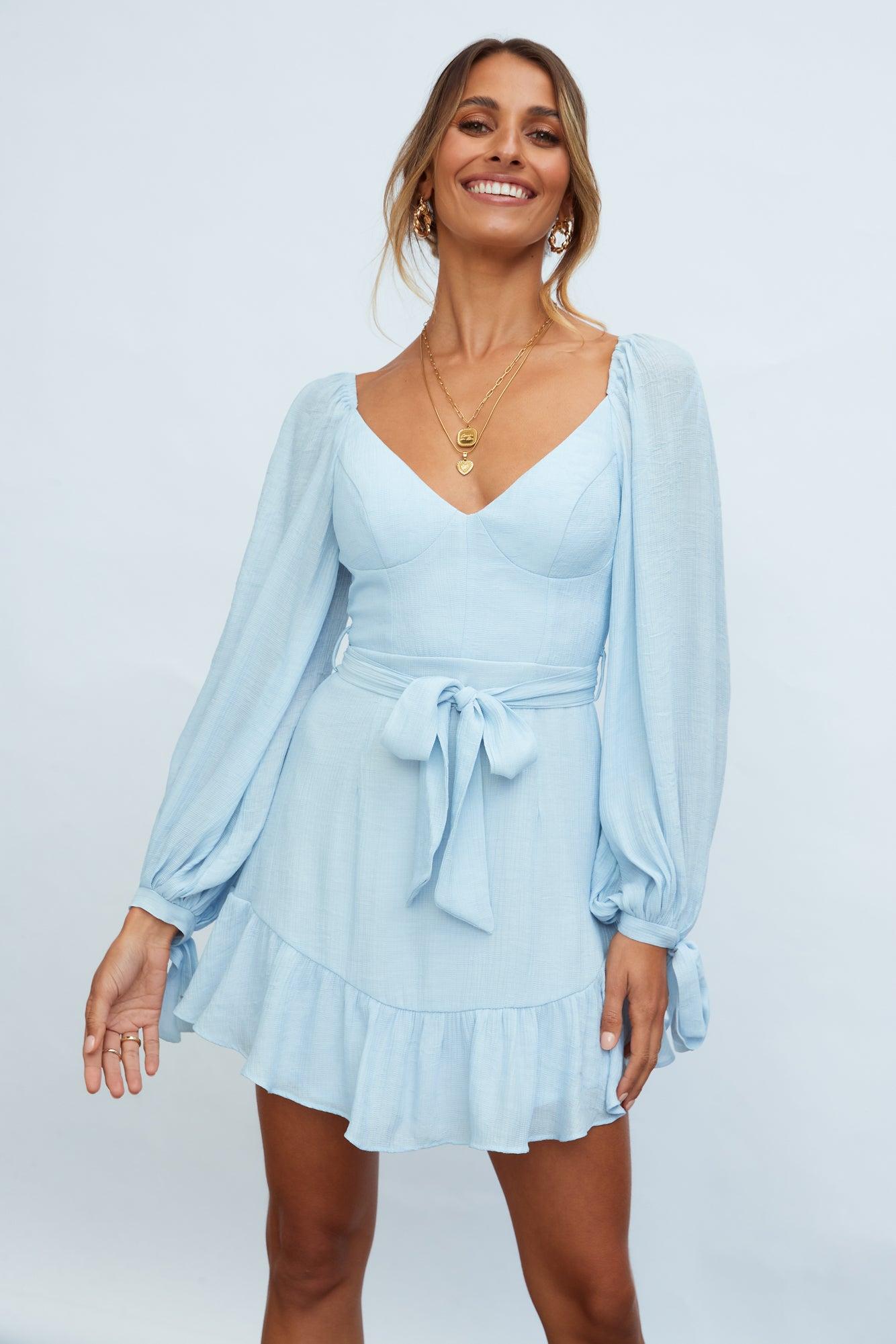 Macey Dress Steel Blue Product Image