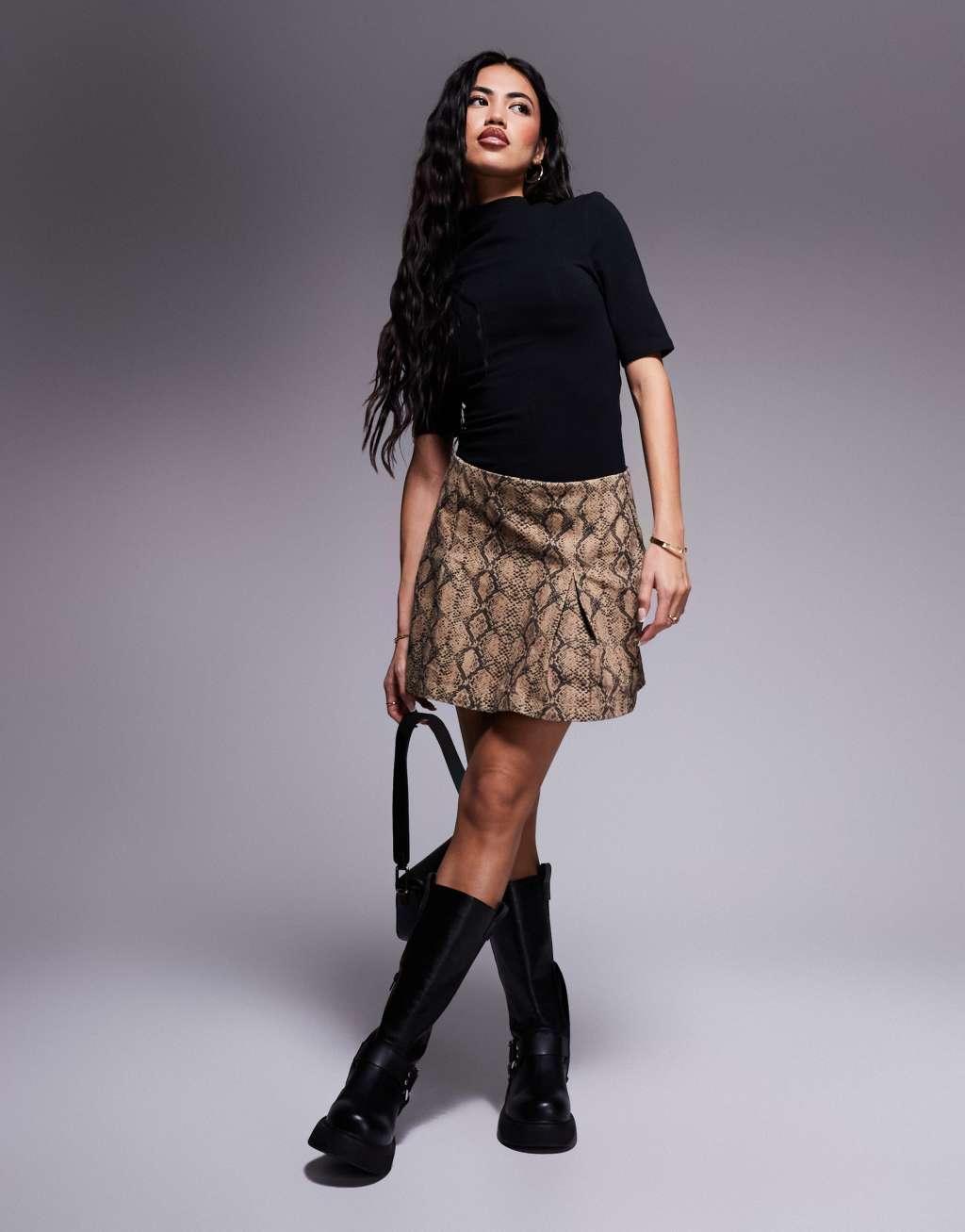 ASOS DESIGN high neck 3/4 sleeve bodysuit in black Product Image