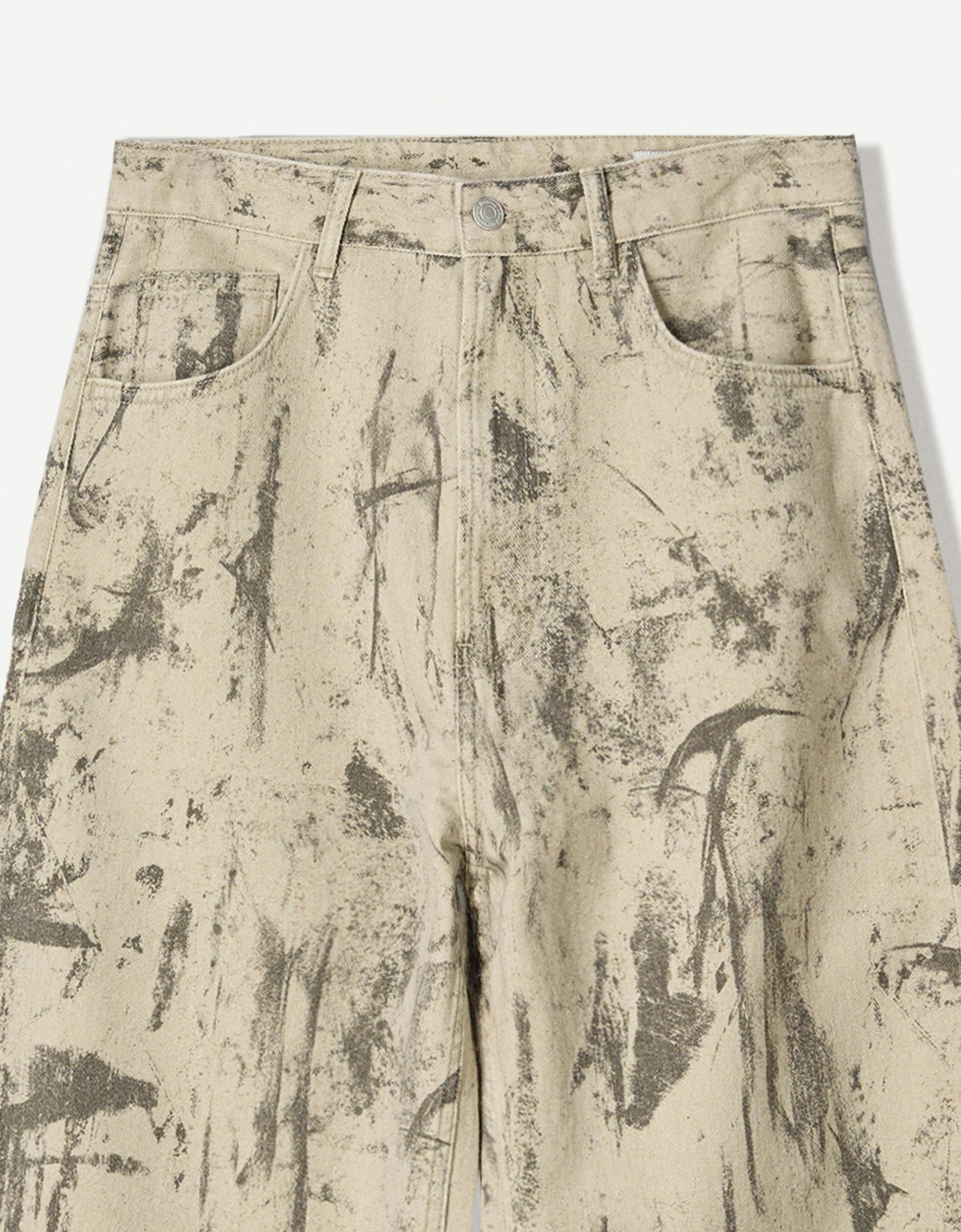 Baggy printed jeans Product Image