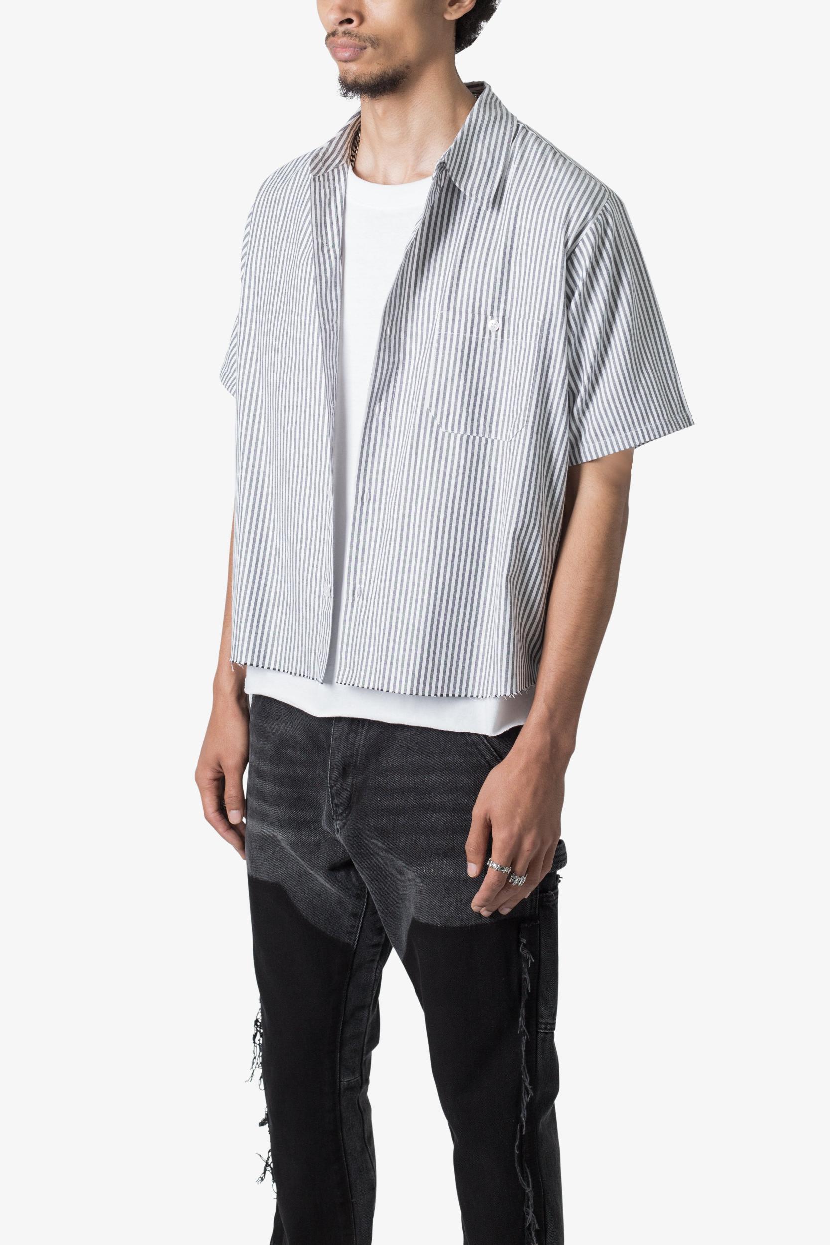 Striped S/S Shirt - Grey/White Product Image