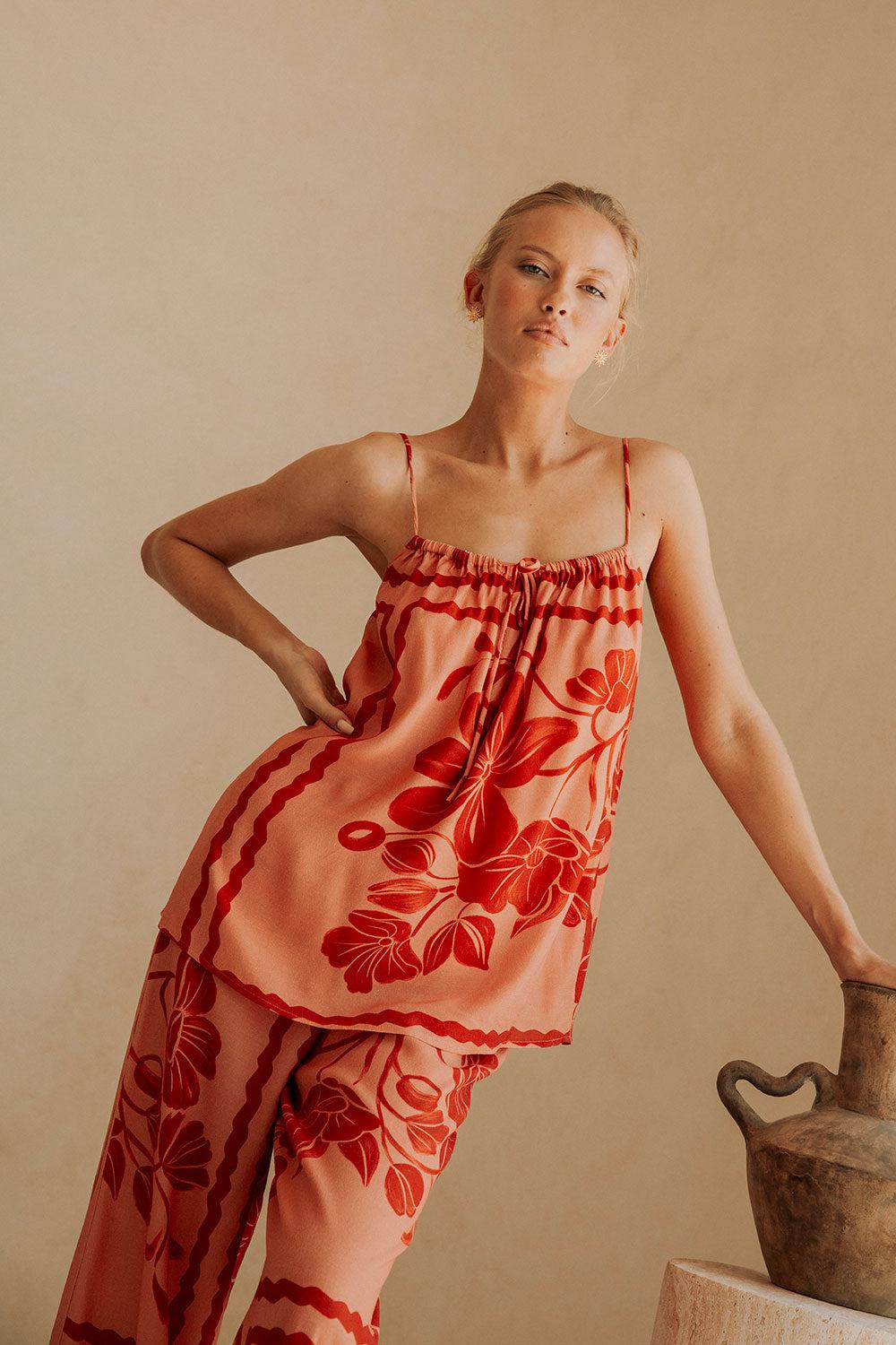 Alani Top - Fiore Postcards Product Image