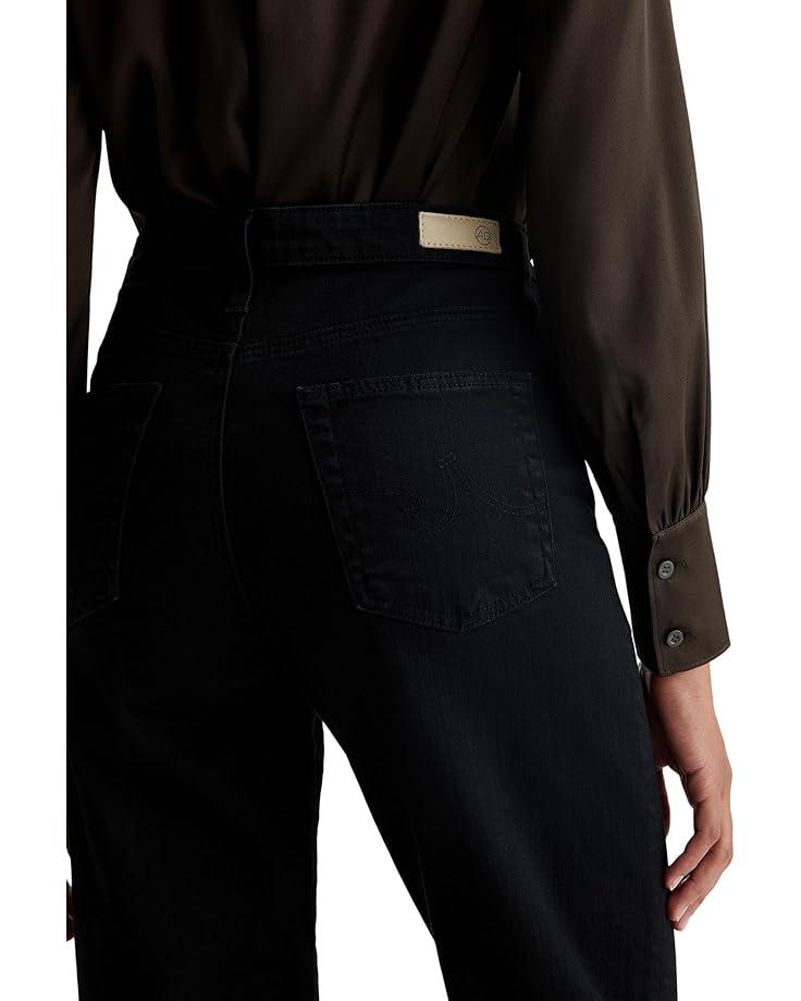 Women's AG Jeans Rian Super High Rise Straight Jeans in Sulfur Black Product Image