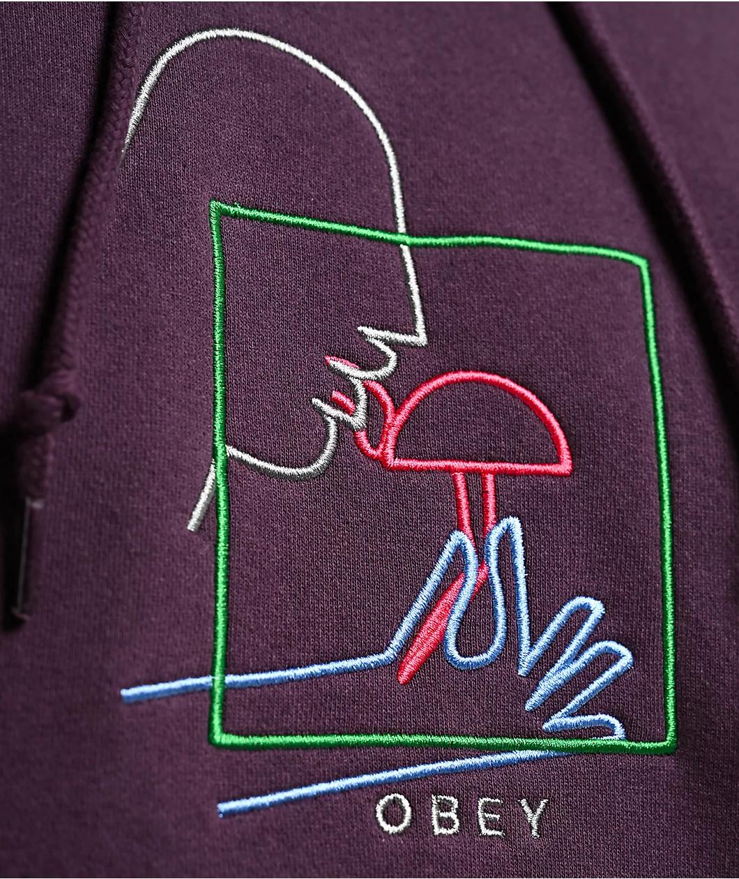 Obey Magic Plum Perfect Hoodie Product Image