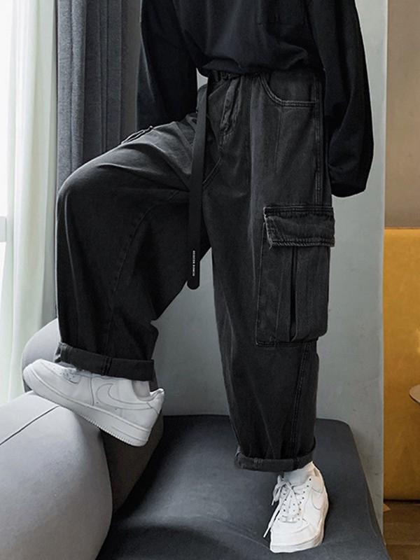 Men's Straight Leg Cargo Jeans Product Image