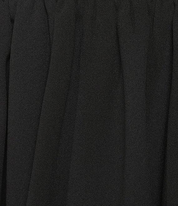 Honey and Rosie Scuba Crepe Cold Shoulder Neck Bubble Hem Dress Product Image