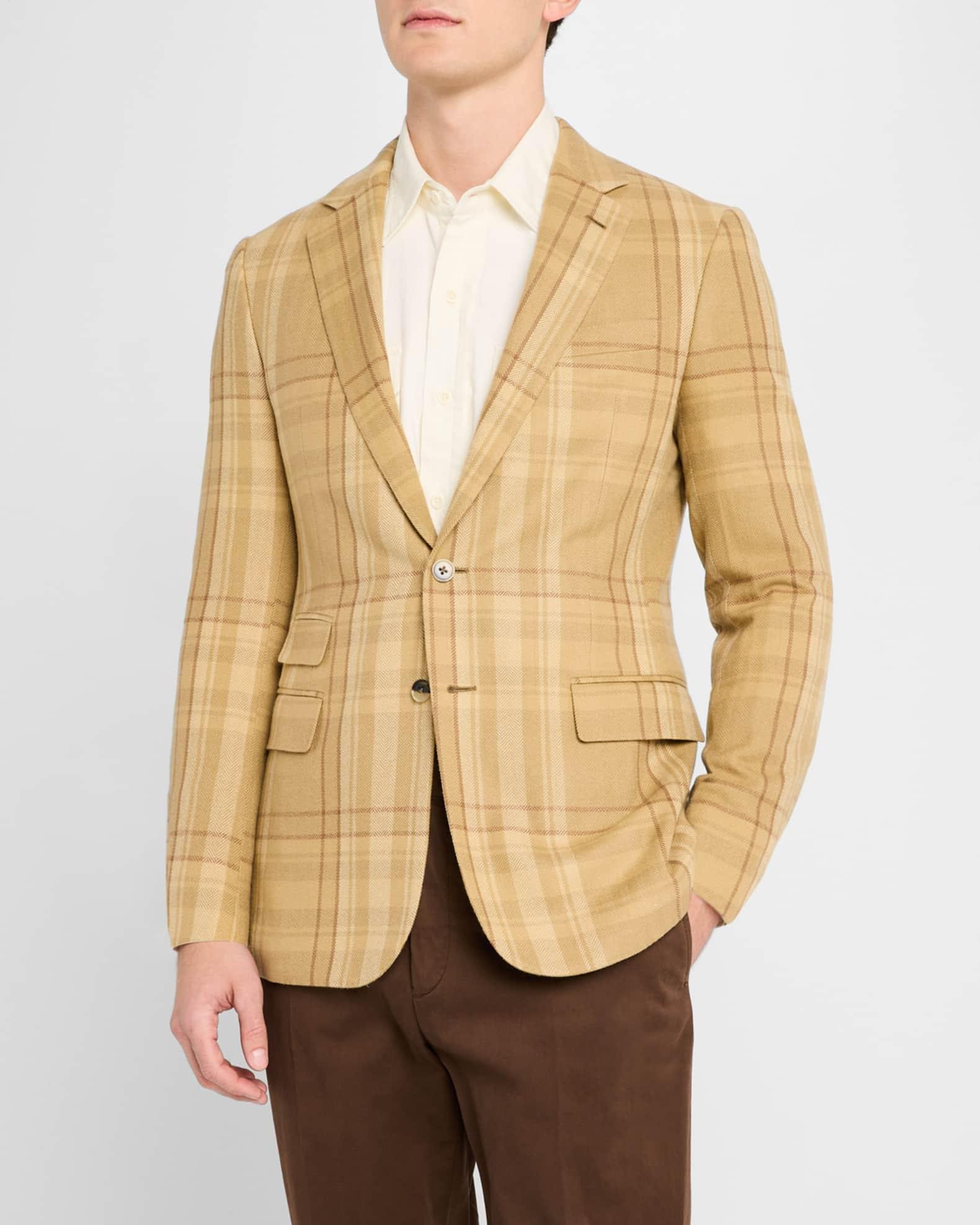 Men's Kent Hand-Tailored Plaid Sport Coat Product Image