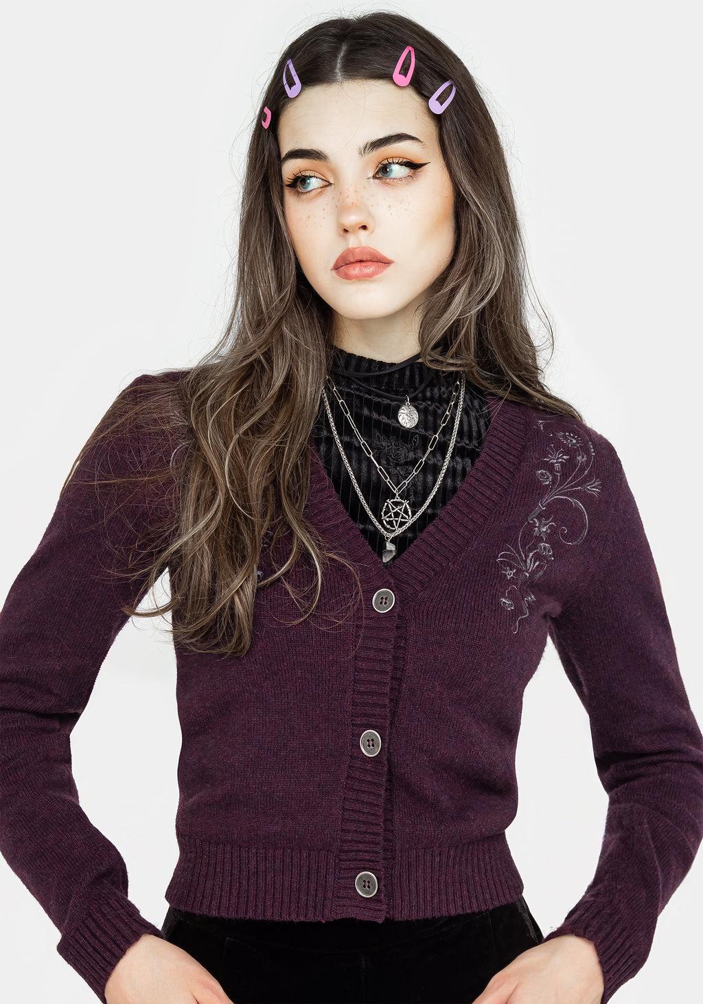 Poe Embroidered Cardigan Product Image