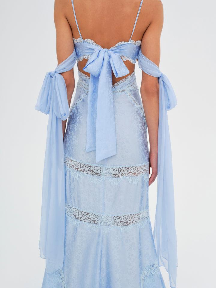 Rita Lace Gown — Blue Product Image