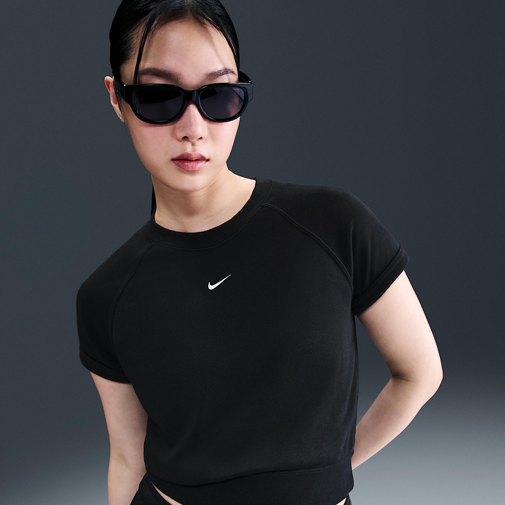 Women's Nike Sportswear Chill Terry Short-Sleeve French Terry Top Product Image
