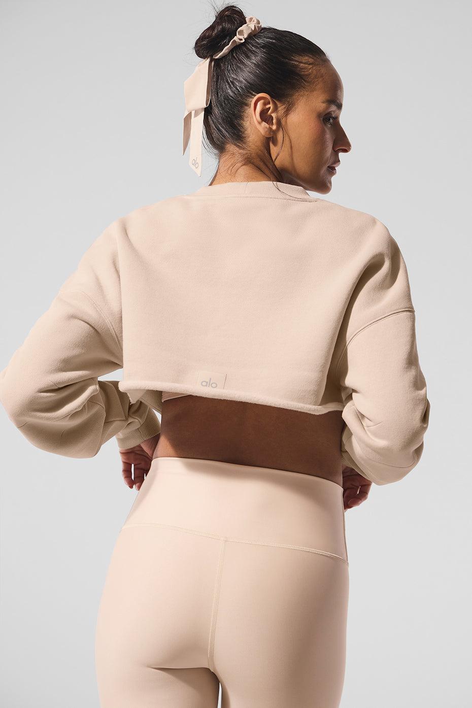 Extreme Cropped Pullover - Macadamia Female Product Image