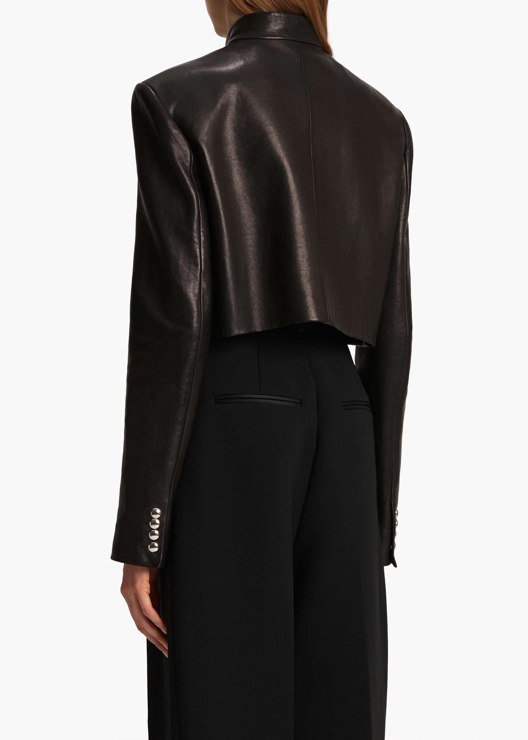 Samuelson Jacket in Black Leather Product Image