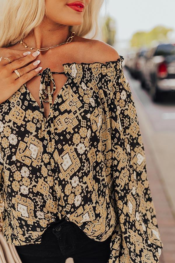 Moody Vibes Shift Top in Black Product Image