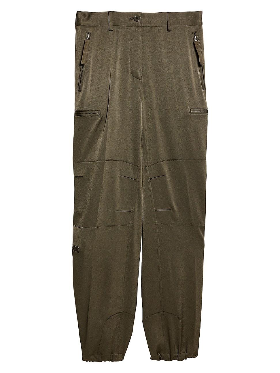Womens Mid-Rise Straight-Leg Pants Product Image
