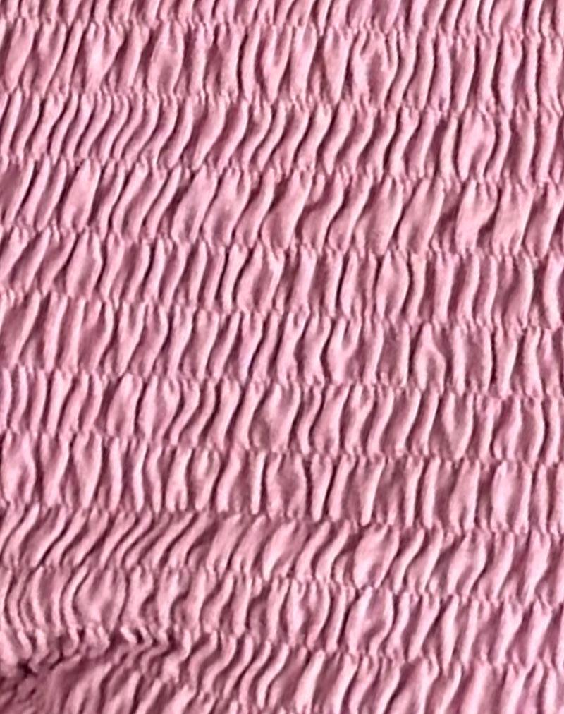 Ritala Shirred Micro Shorts in Flamingo Pink Female Product Image