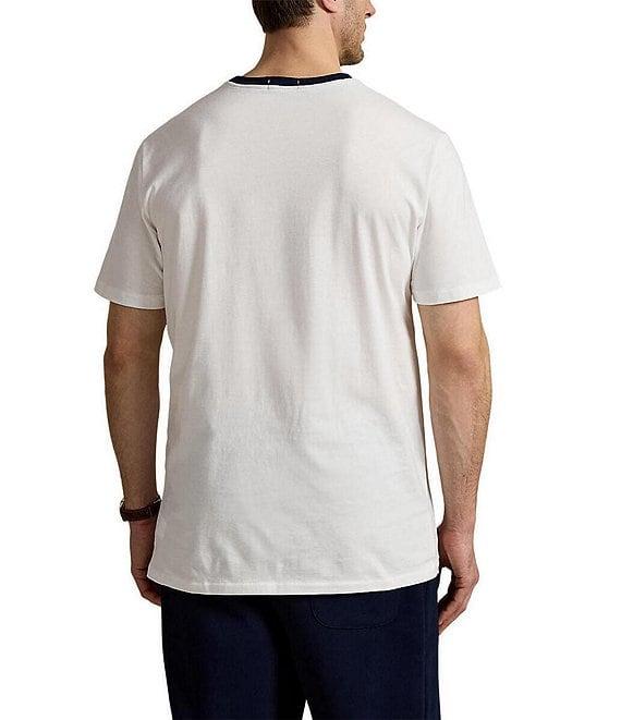 Polo Ralph Lauren Big & Tall Classic Fit Letterman-Logo Graphic Short Sleeve T-Shirt Product Image
