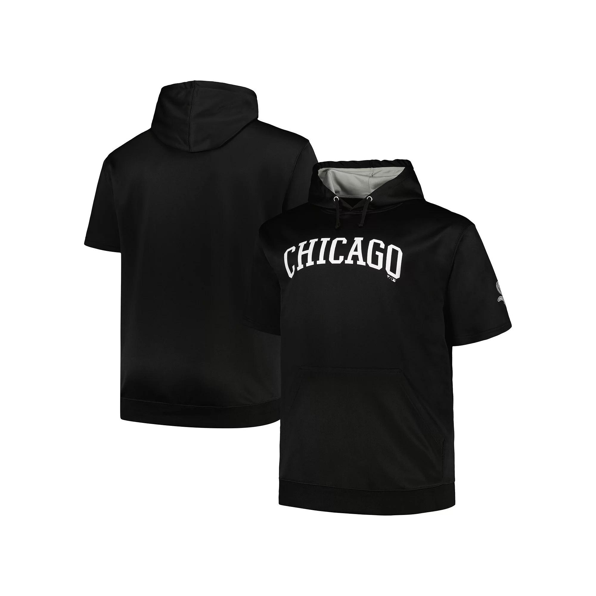 Men's Profile Black Chicago White Sox Big & Tall Contrast Short Sleeve Pullover Hoodie,  Product Image