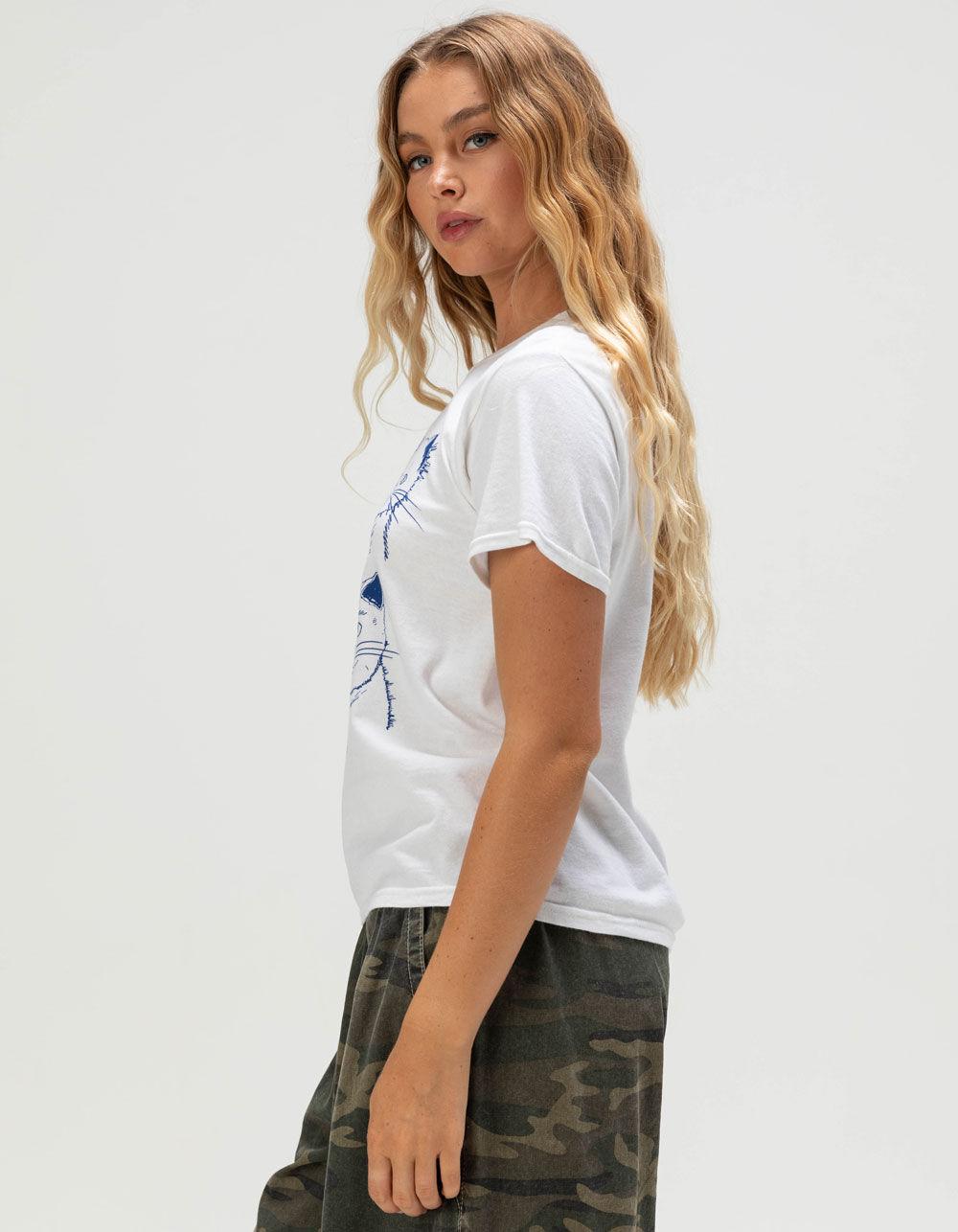 BDG Urban Outfitters Cat Lady Womens Relaxed Tee - WHITE Product Image