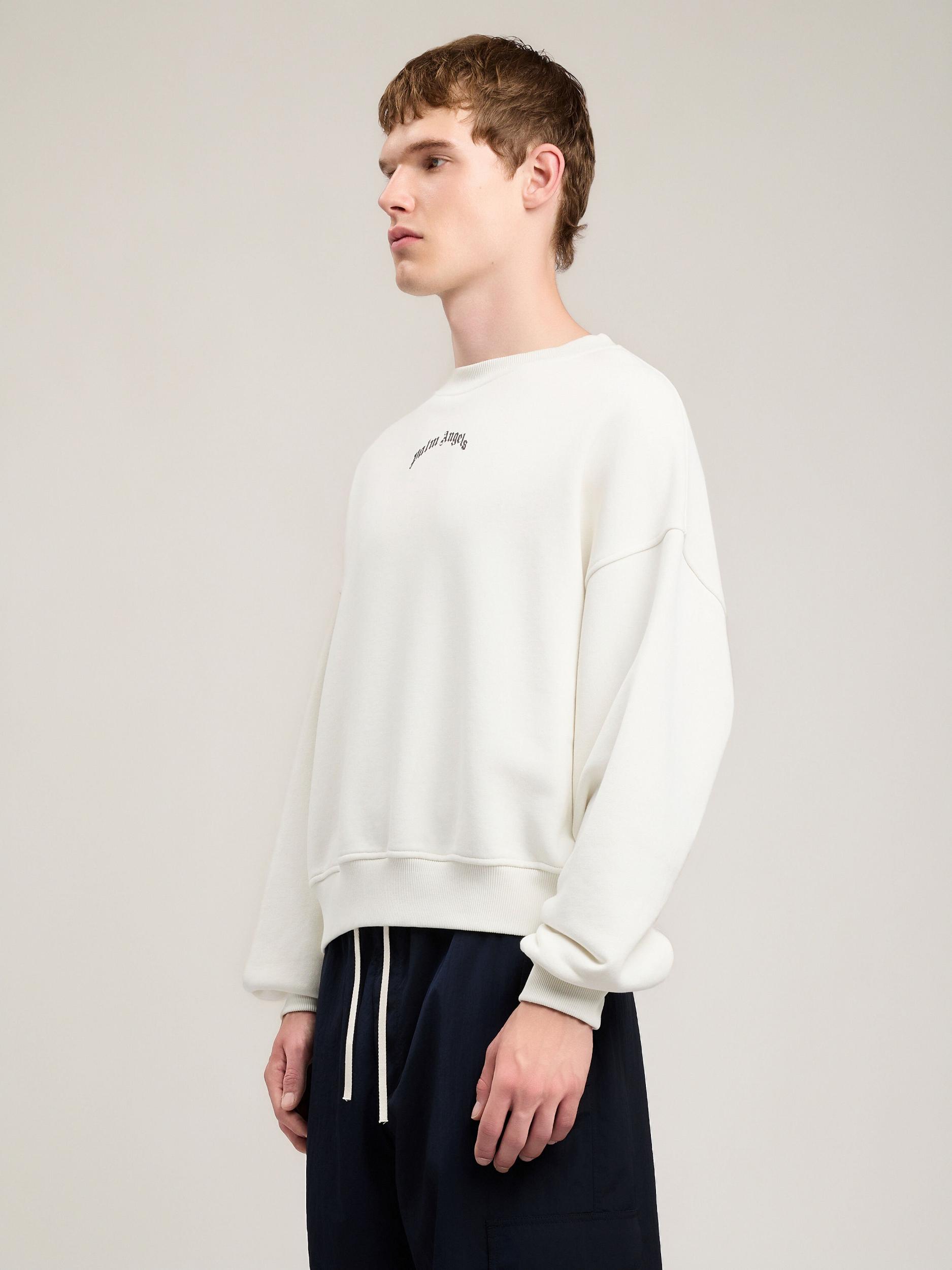 Back Curved Logo Loose Sweatshirt Product Image