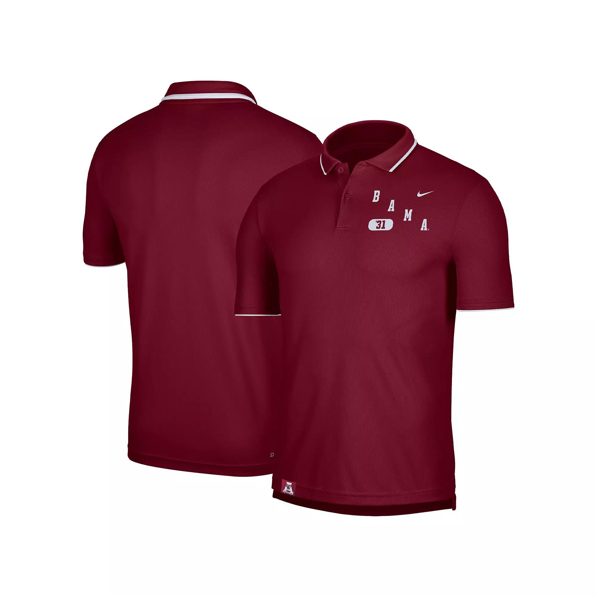 Men's Nike Crimson Alabama Crimson Tide Wordmark Performance Polo,  Product Image