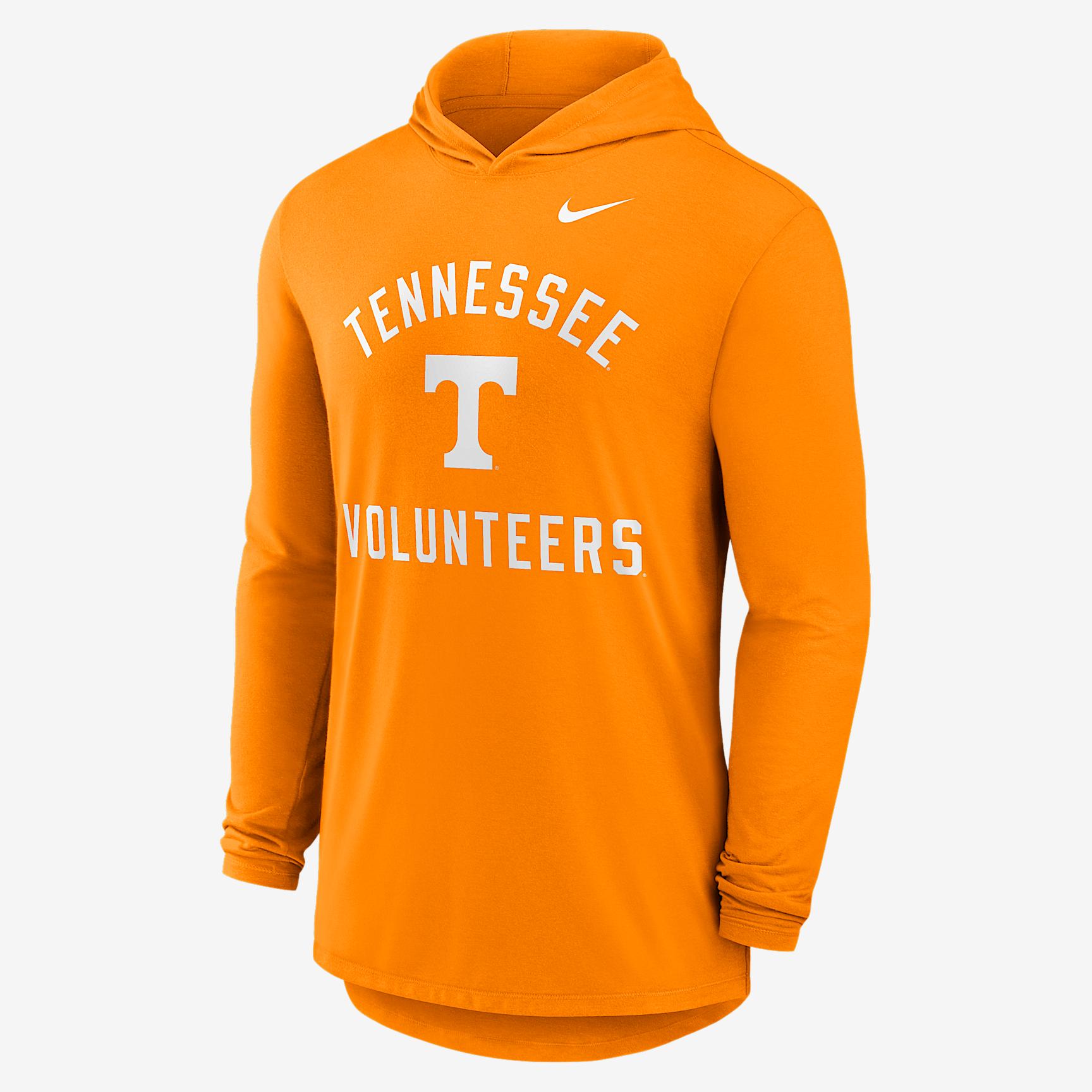 Tennessee Campus Arch Nike Mens Dri-FIT College Long-Sleeve Hooded T-Shirt | 01NB87FUTN-SSR Product Image
