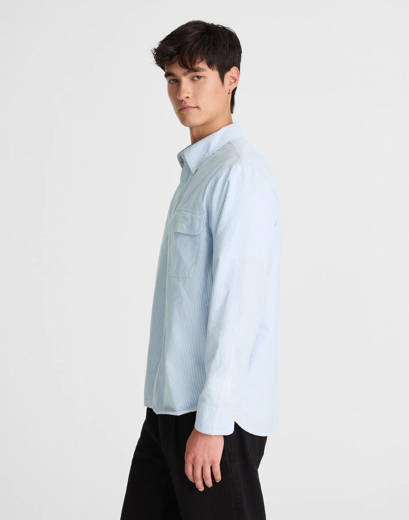 Oxford Stripe Work Shirt Product Image