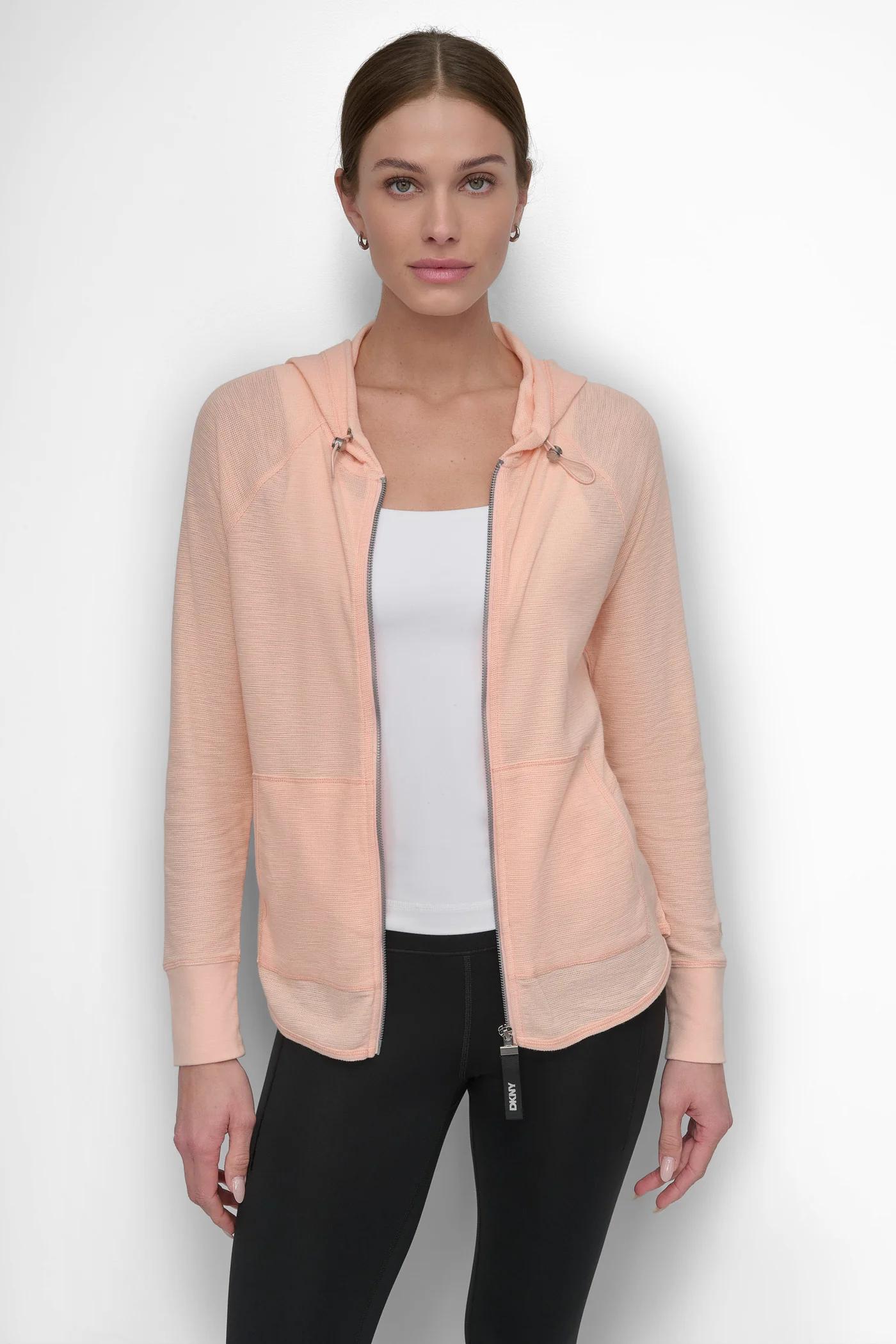 SLUB WAFFLE KNIT HOODIE Product Image