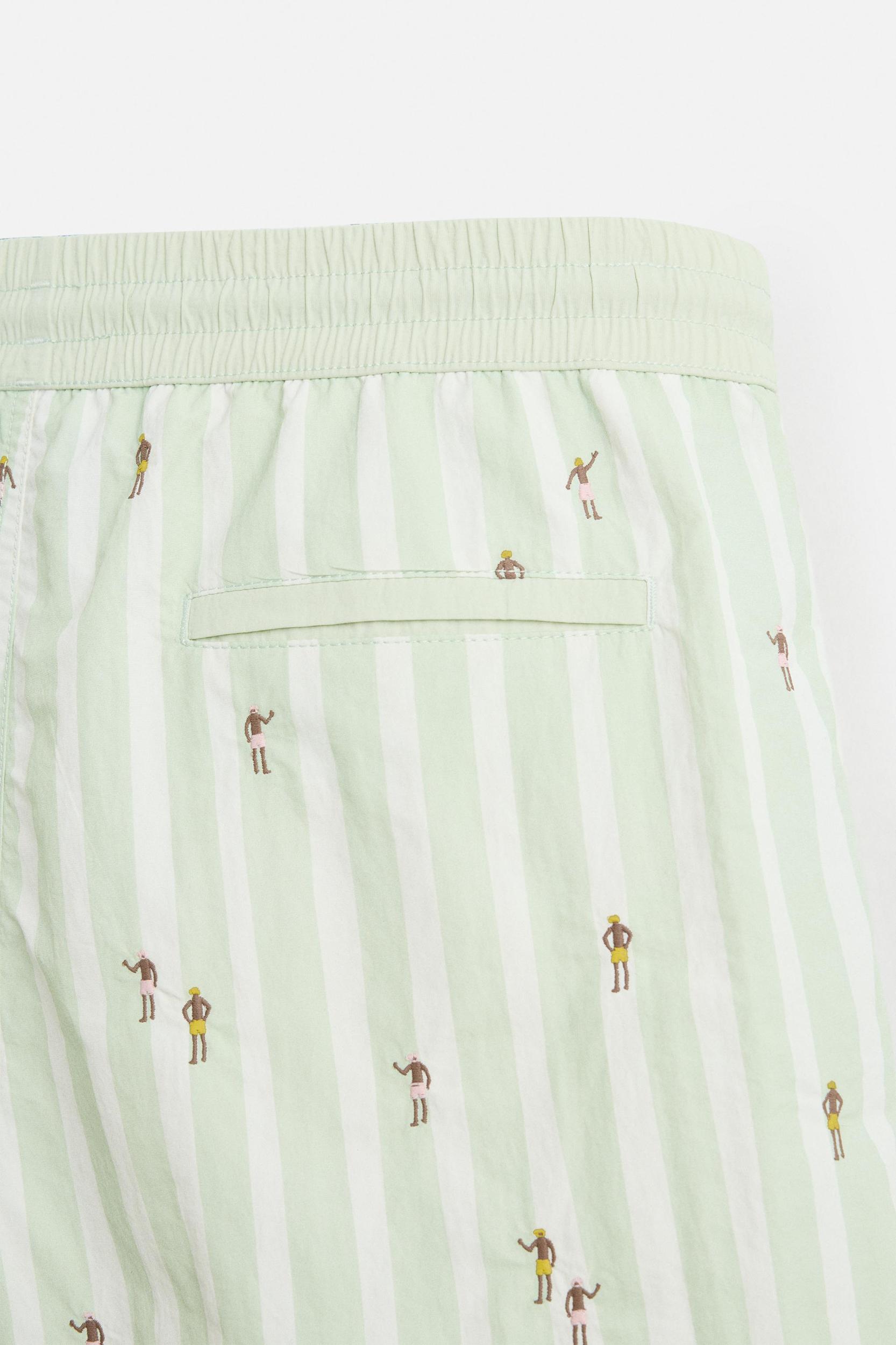 EMBROIDERED MID-LENGTH SWIMSUIT Product Image