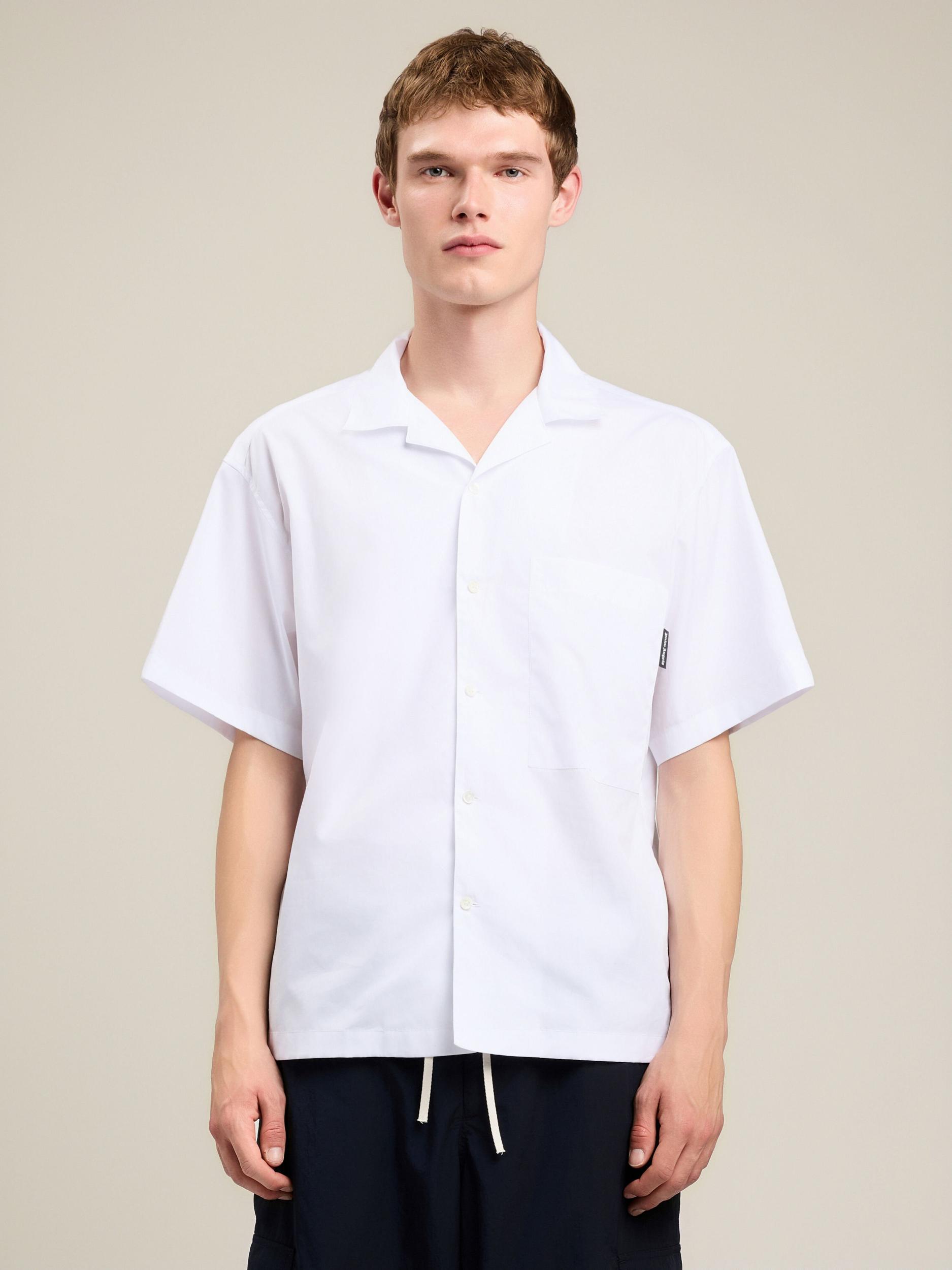 Back Curved Logo Bowling Shirt Product Image
