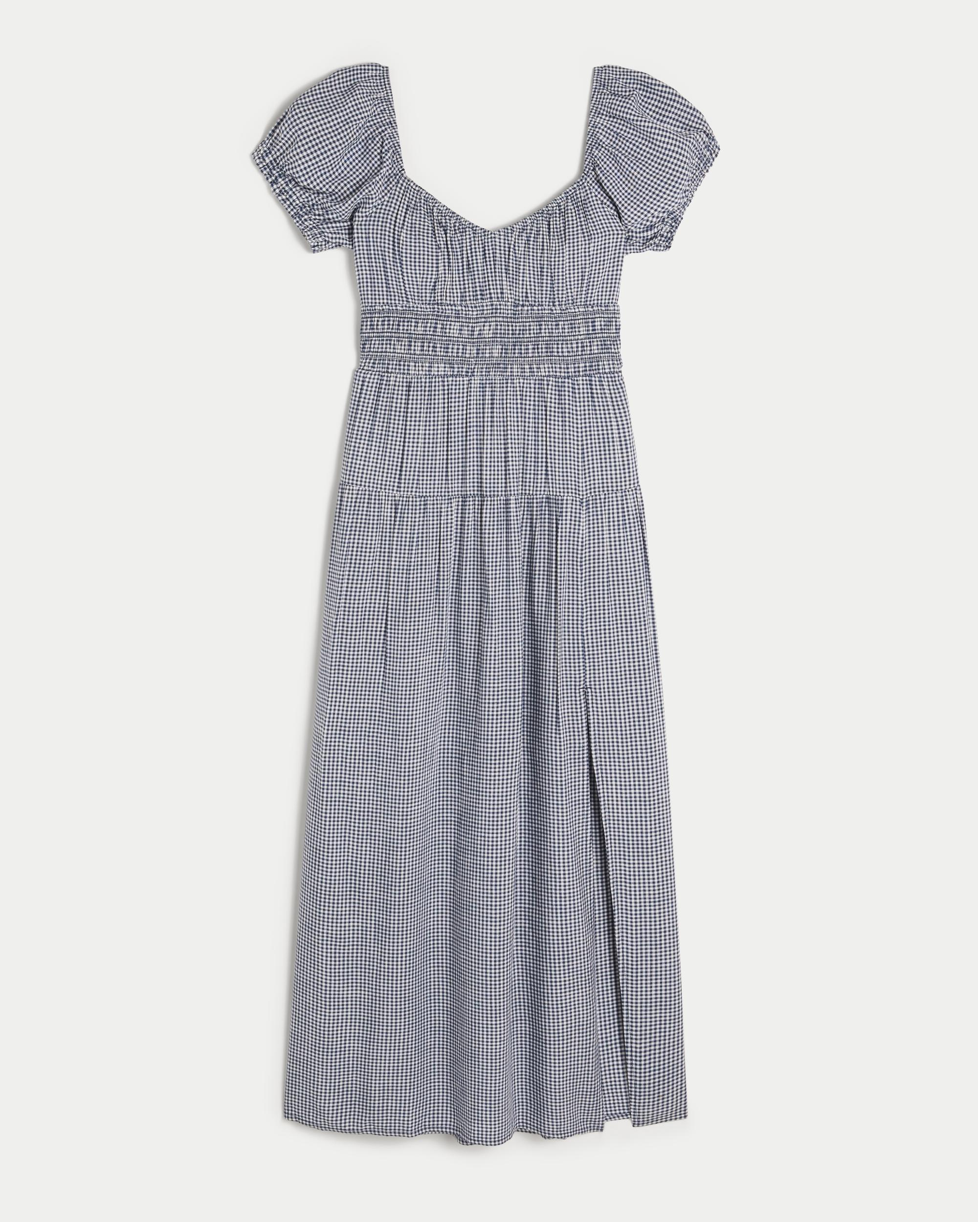 Short-Sleeve Open-Back Maxi Dress Product Image