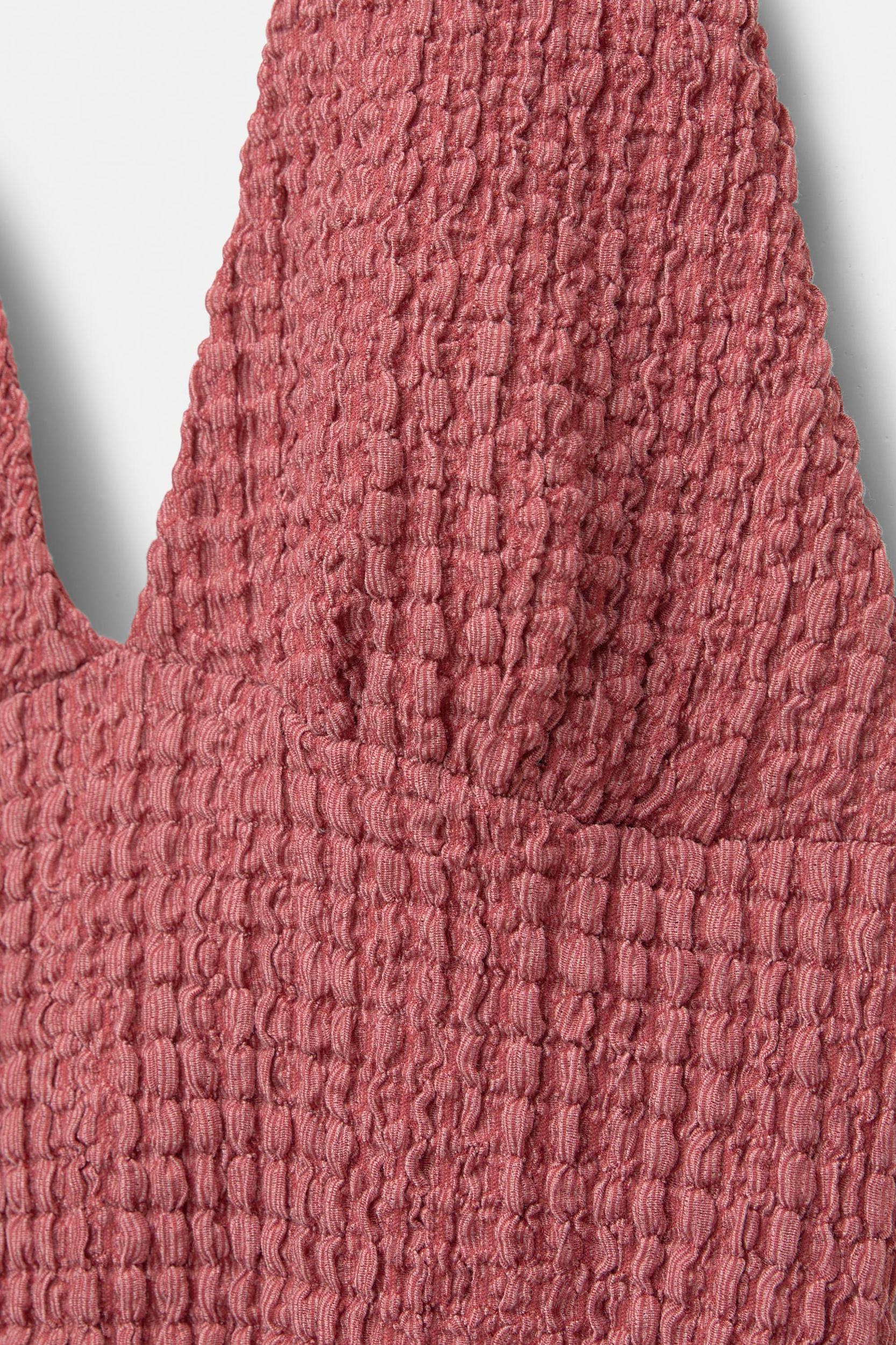 Creased-effect halter top Product Image