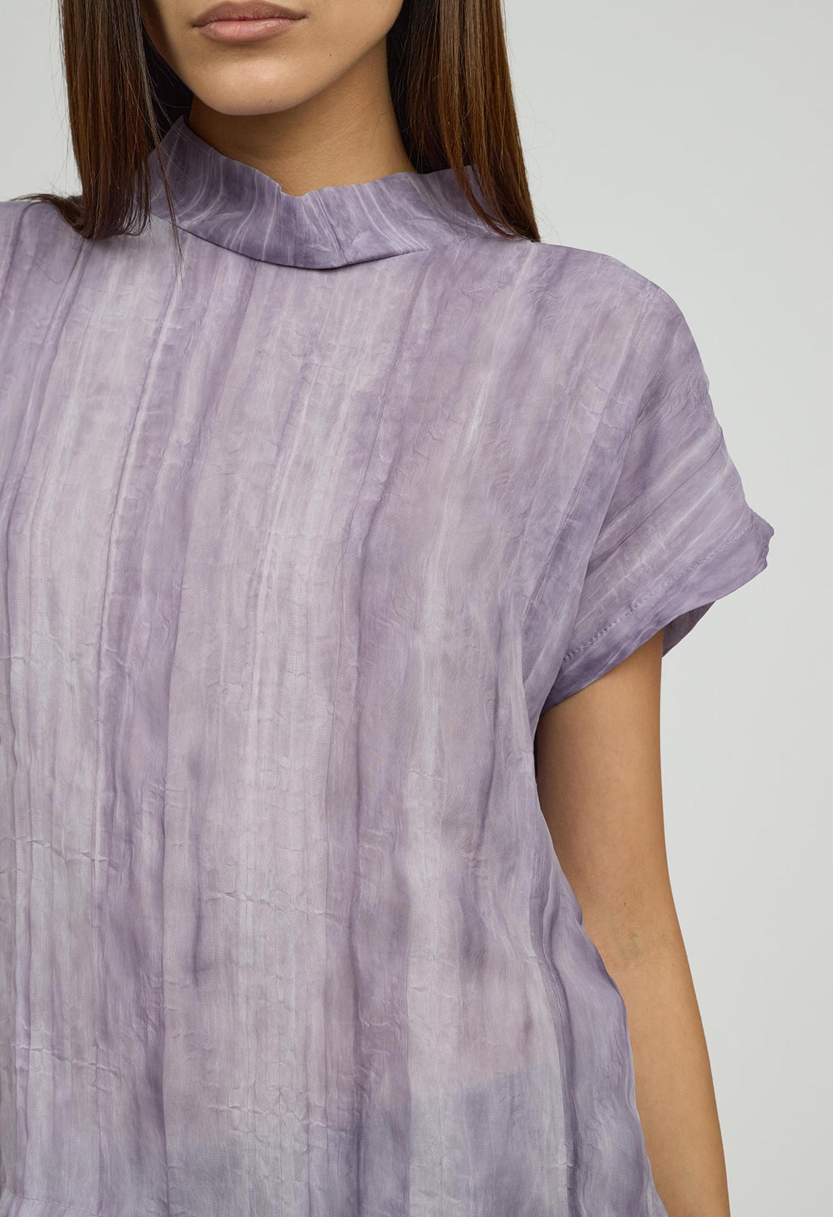 Cher Mock Neck Top in Purple Product Image