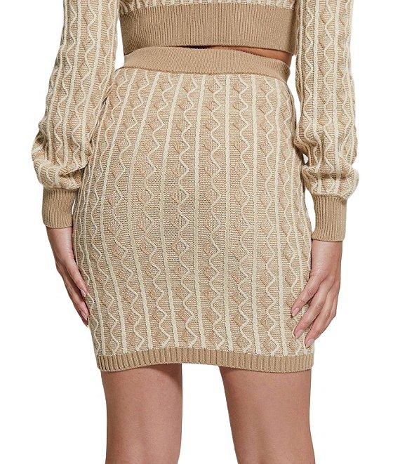 Guess Tiffany High Rise Fitted Sweater Skirt Product Image