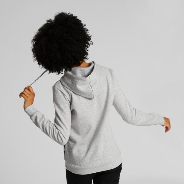 PUMA Essentials Small Logo Women's Hoodie in Light Grey Heather Product Image