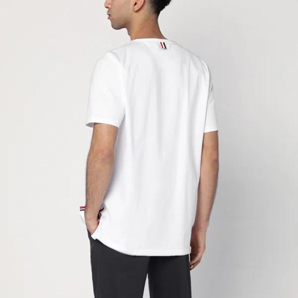 THOM BROWNE Oversized Pocket T-shirt Clothing In White Product Image