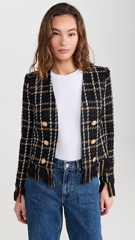 L'AGENCE Belmont Fringe Jacket | Shopbop Product Image