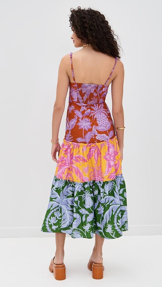 FARM Rio Tropical Swing Mix Midi Dress | Shopbop Product Image