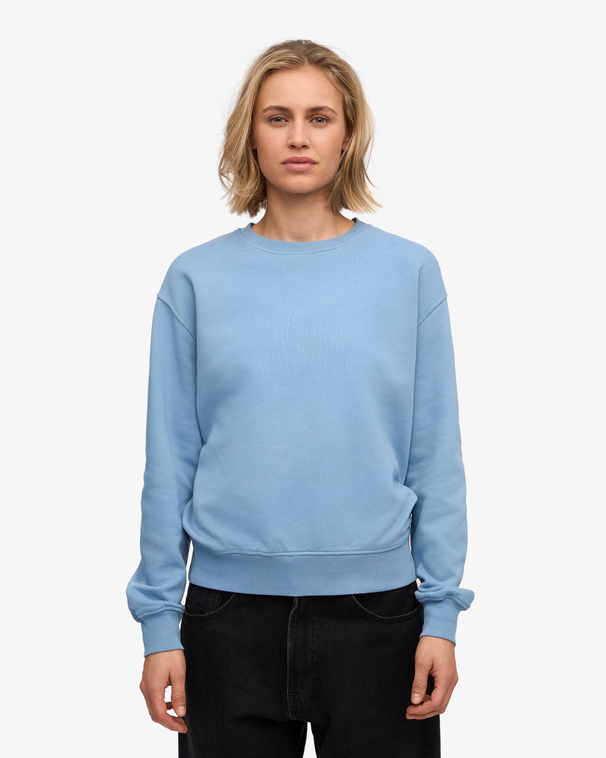 Women Classic Organic Crew - Seaside Blue Product Image