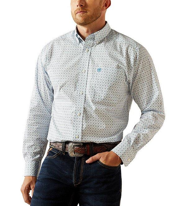 Ariat Classic Fit Long Sleeve Printed Wrinkle Free Woven Shirt Product Image
