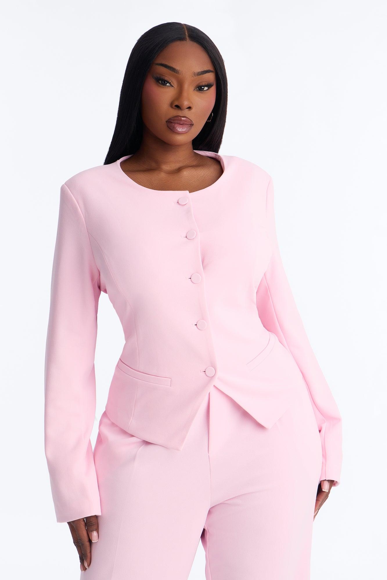 Mission Accomplished Blazer - Light Pink Female Product Image