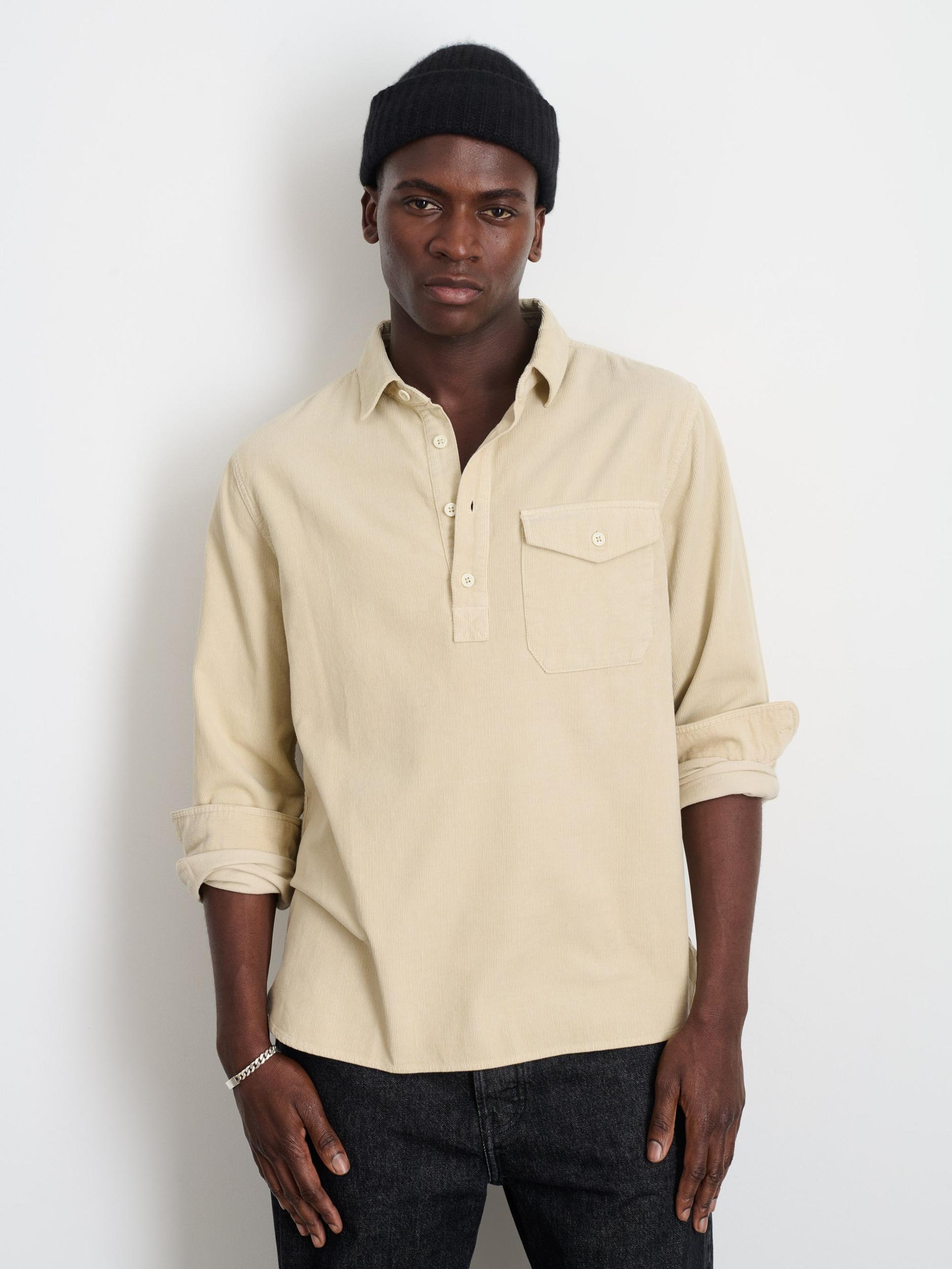 Carter Popover Shirt In Fine Wale Corduroy Product Image