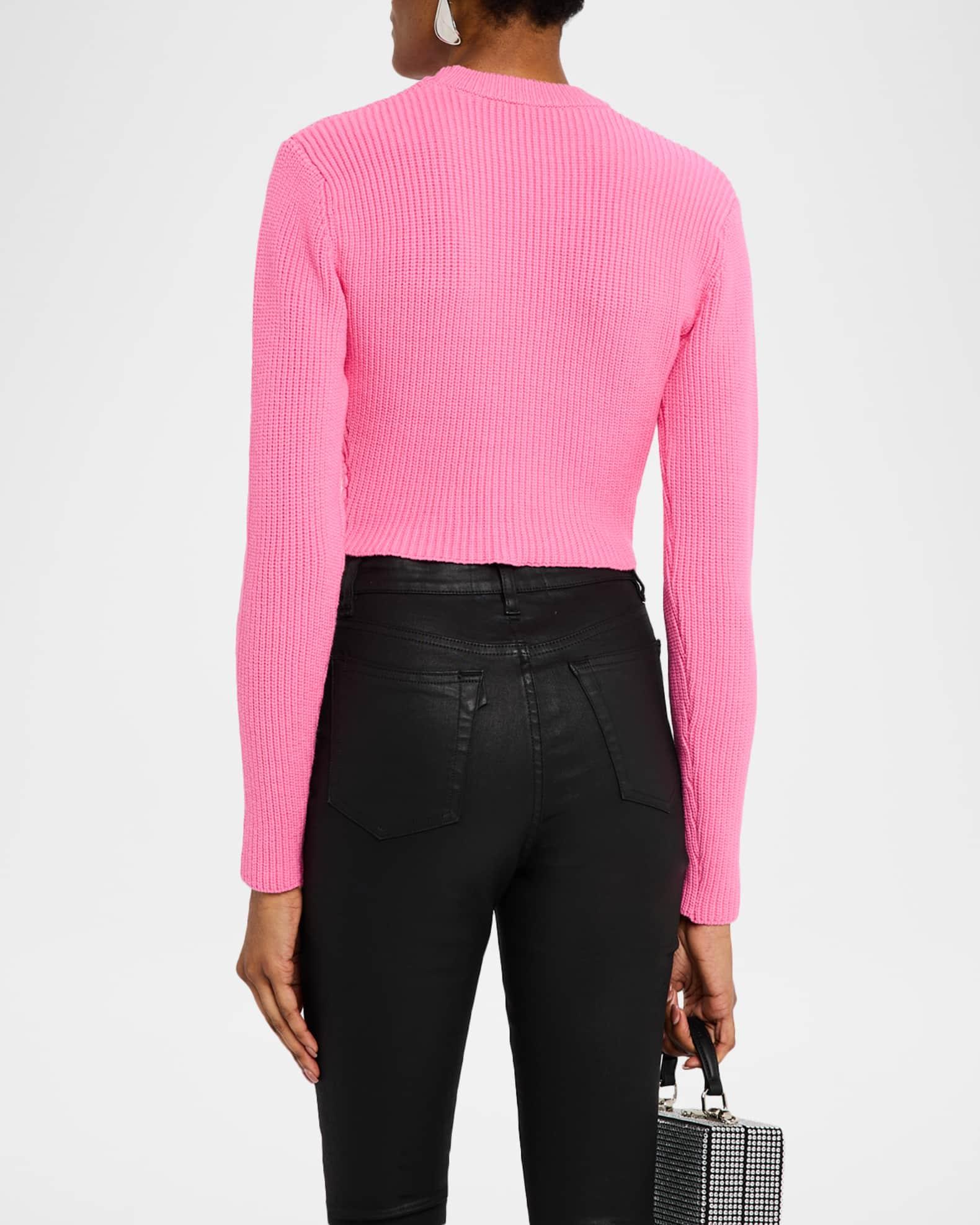 Crystal Crochet Crop Sweater Product Image