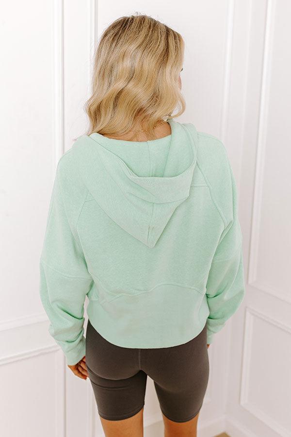 Coffee Run Cutie Pullover in Mint Product Image