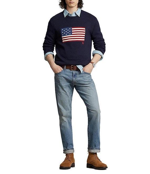 Polo Ralph Lauren Hampton Relaxed Straight-Fit Stretch Denim Jeans Product Image