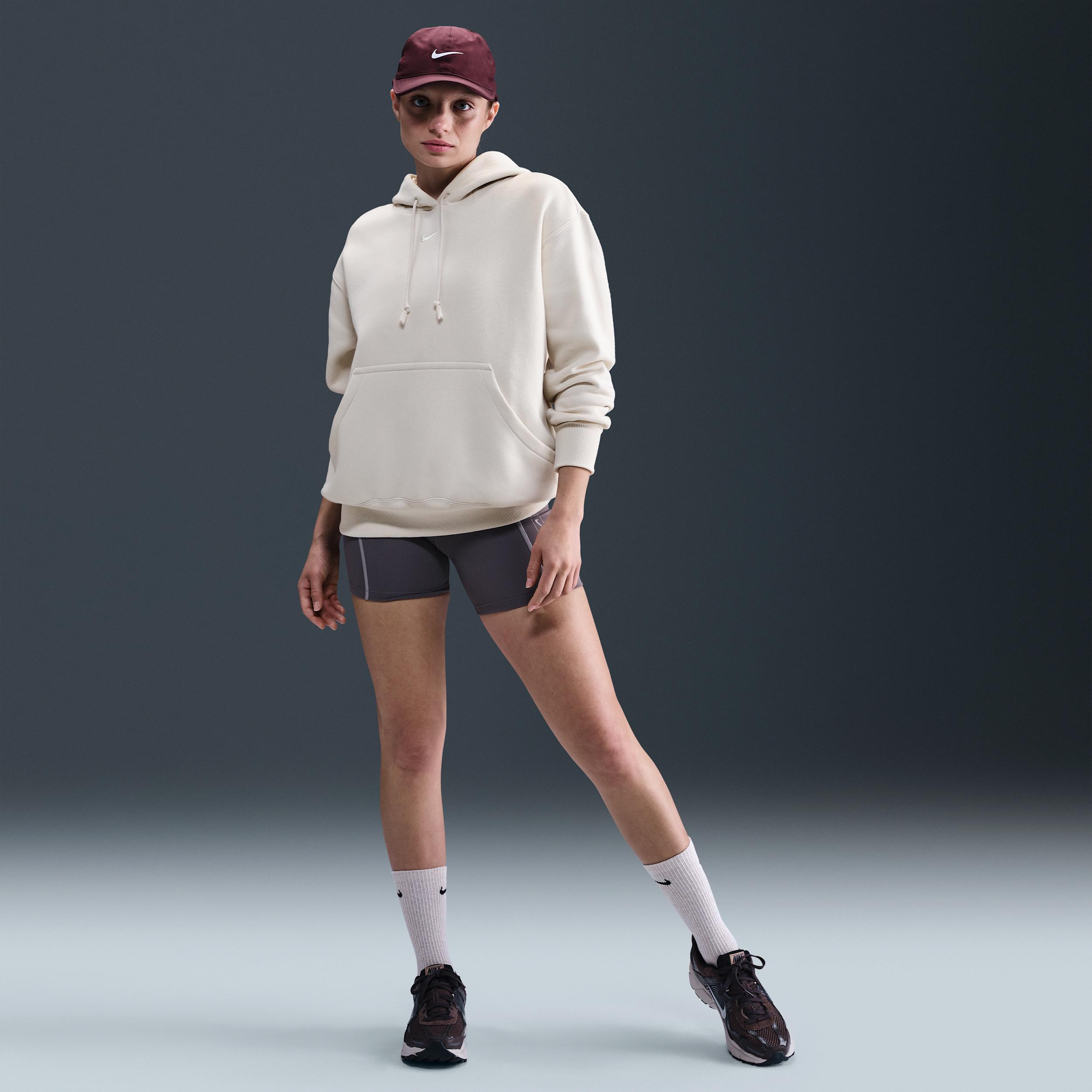 Womens Nike Sportswear Phoenix Fleece Oversized Pullover Hoodie | DQ5860-104 Product Image