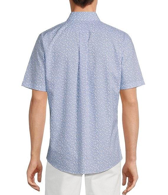 Gold Label Roundtree & Yorke Slim Fit Non-Iron Short Sleeve Floral Print Sport Shirt Product Image