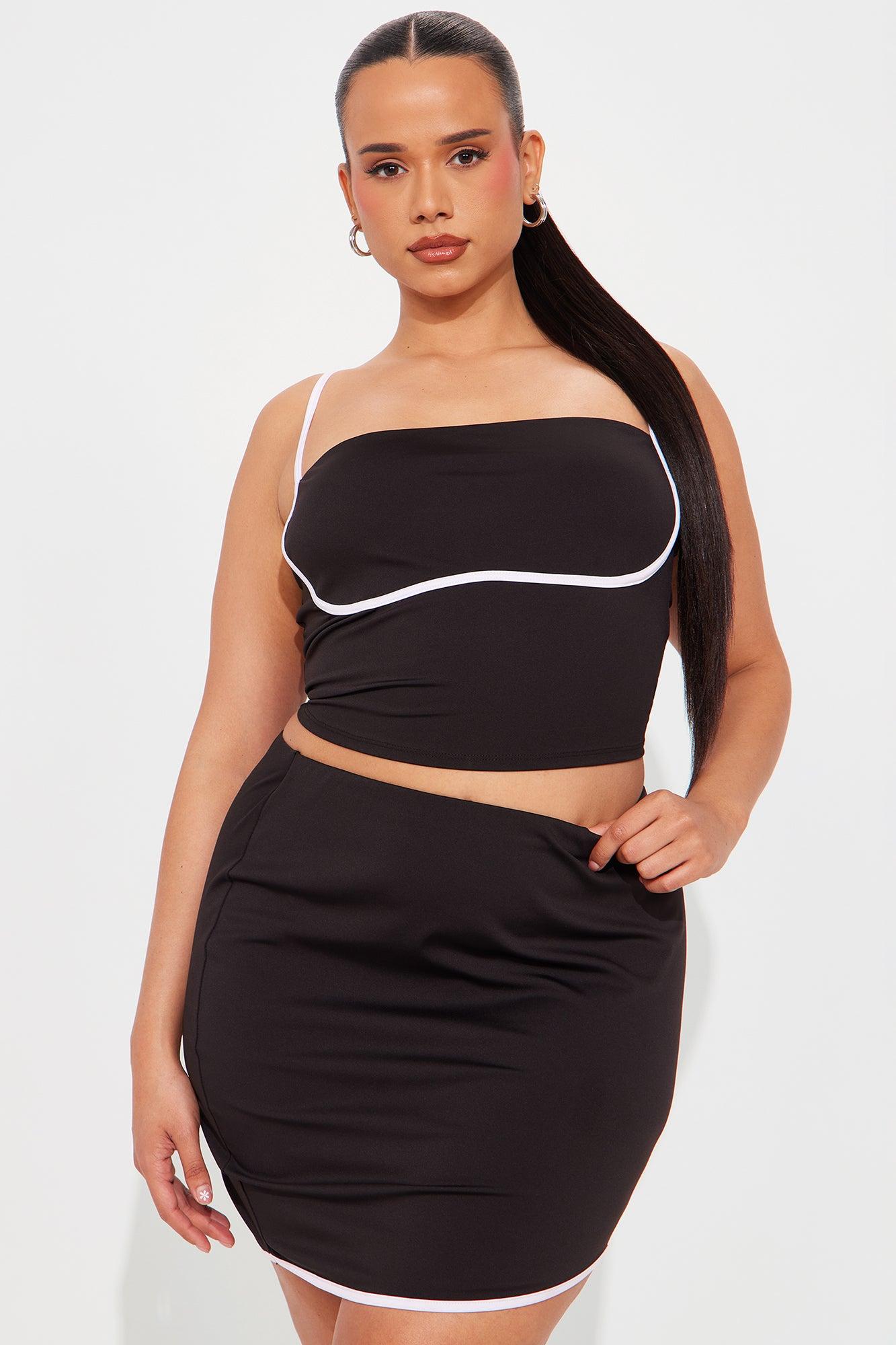 Date Ready Skirt Set - Black Product Image