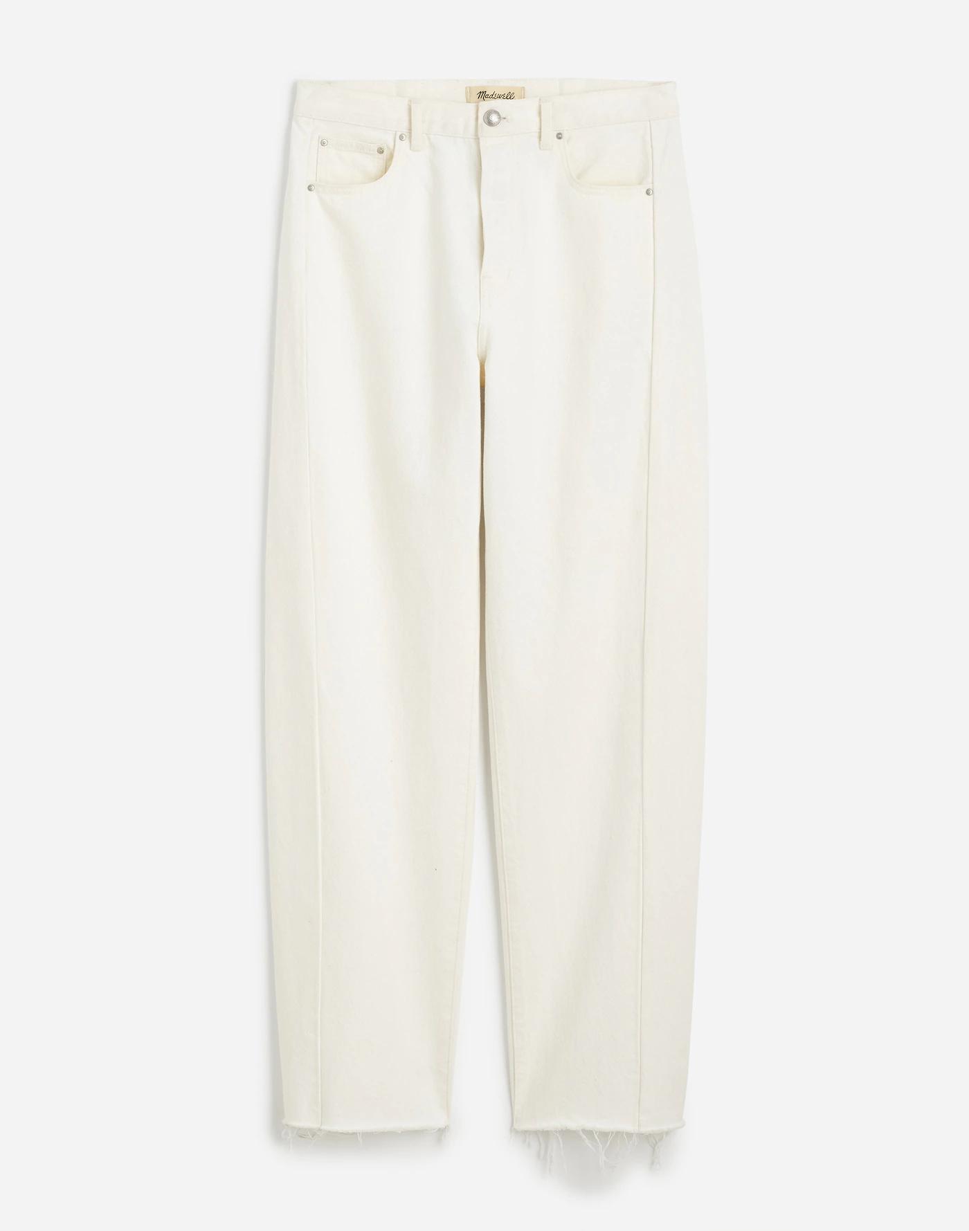 Tall Pieced Barrel-Leg Jeans Product Image