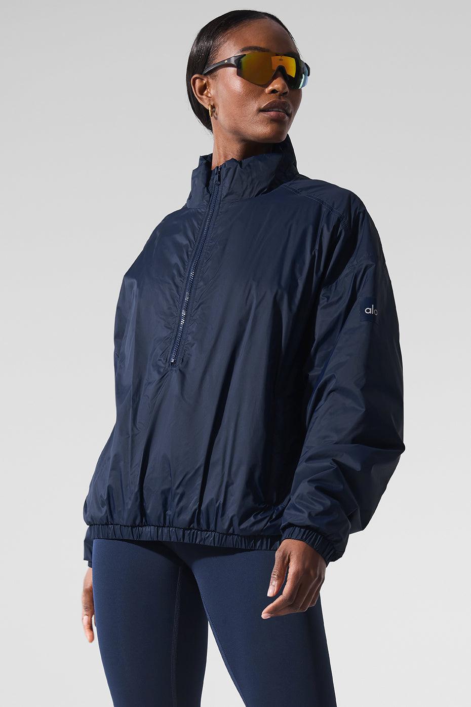 Latitude Light Weight 1/2 Zip Pullover Jacket - Navy Female Product Image