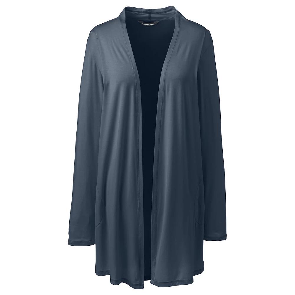 Women's Lands' End Draped Long Open-Front Cardigan,  Product Image
